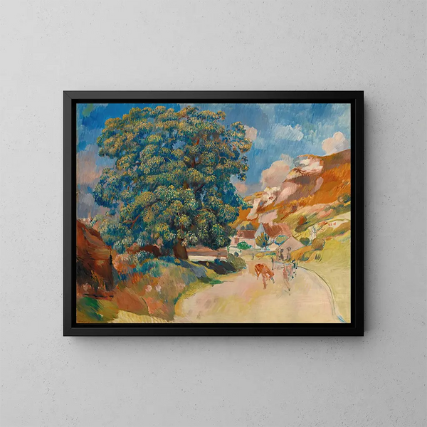Le Grand Arbre au Bord de la Route - Pierre-Auguste Renoir — inramlat konstverk på väggen