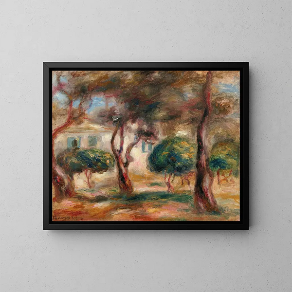 Le Jardin des Collettes - Pierre-Auguste Renoir — inramlat konstverk på väggen