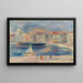 Le Port de Saint-Tropez - Pierre-Auguste Renoir — inramlat konstverk på väggen