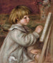 Le petit peintre Claude Renoir - Pierre-Auguste Renoir — vy av konstverket