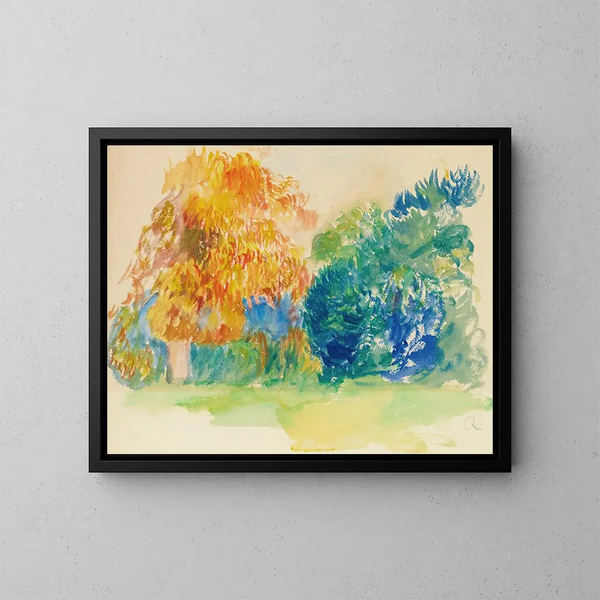 Träd - Pierre-Auguste Renoir — inramlat konstverk på väggen