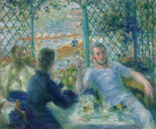 Frukost på restaurang Fournaise - Pierre-Auguste Renoir — vy av konstverket