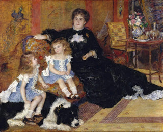 Madame Georges Charpentier, Marguerite-Louise Lemonnier och hennes barn Georgette-Berthe och Paul-Émile-Charles - Pierre-Auguste Renoir — vy av konstverket