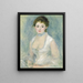 Madame Henriot - Pierre-Auguste Renoir — inramlat konstverk på väggen