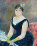 Madame Léon Clapisson - Pierre-Auguste Renoir — vy av konstverket