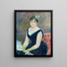 Madame Léon Clapisson - Pierre-Auguste Renoir — inramlat konstverk på väggen