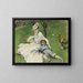 Madame Monet et son fils - Pierre-Auguste Renoir — inramlat konstverk på väggen