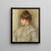 Madame Powers née Suzanne Noël - Pierre-Auguste Renoir — inramlat konstverk på väggen