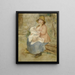 Maternité - Pierre-Auguste Renoir — inramlat konstverk på väggen