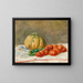 Melon och tomater - Pierre-Auguste Renoir — inramlat konstverk på väggen