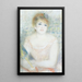 Mlle Jeanne Samary - Pierre-Auguste Renoir — inramlat konstverk på väggen