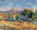 Mont Sainte-Victoire - Pierre-Auguste Renoir — vy av konstverket