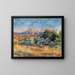 Mont Sainte-Victoire - Pierre-Auguste Renoir — inramlat konstverk på väggen