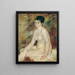 Efter badet - Pierre-Auguste Renoir — inramlat konstverk på väggen