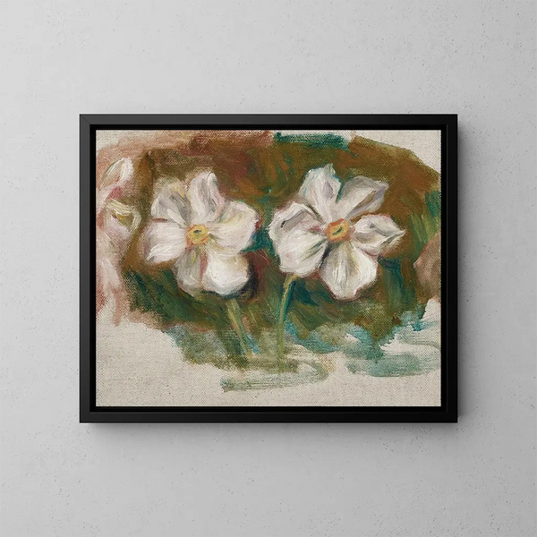 Narcisser, fragment av frisen från den andra ramen av Madame de Gala - Pierre-Auguste Renoir — inramlat konstverk på väggen