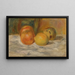 Naturtavla med frukt - Pierre-Auguste Renoir — inramlat konstverk på väggen