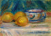 Naturtavla: tre citroner och en kopp - Pierre-Auguste Renoir — vy av konstverket
