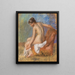 Nu au fauteuil - Pierre-Auguste Renoir — inramlat konstverk på väggen