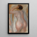 Nu de dos - Pierre-Auguste Renoir — inramlat konstverk på väggen