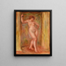 Nu med kastanjetter - Pierre-Auguste Renoir — inramlat konstverk på väggen