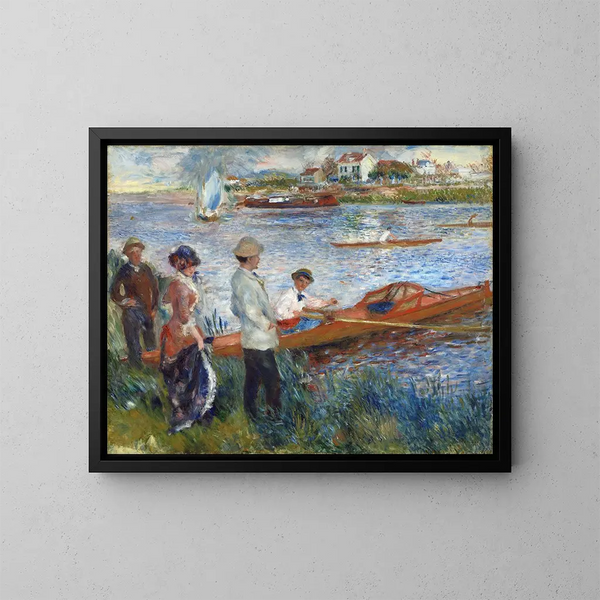 Rameurs à Chatou - Pierre-Auguste Renoir — inramlat konstverk på väggen