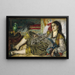 Odalisque - Pierre-Auguste Renoir — inramlat konstverk på väggen