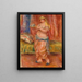 Odalisque med tekanna - Pierre - Auguste Renoir — inramlat konstverk på väggen