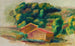 Landskap Hus - Pierre-Auguste Renoir — vy av konstverket