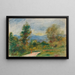 Landskap vägen - Pierre-Auguste Renoir — inramlat konstverk på väggen