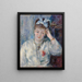 Portrait of Mademoiselle Marie Murer Portrait de Mademoiselle Marie Murer - Pierre-Auguste Renoir — inramlat konstverk på väggen