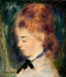 Portrait av en kvinna - Pierre-Auguste Renoir — vy av konstverket