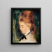 Portrait av en kvinna - Pierre-Auguste Renoir — inramlat konstverk på väggen