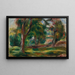 Prairie et arbres - Pierre-Auguste Renoir — inramlat konstverk på väggen