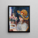 flicka som läser - Pierre-Auguste Renoir — inramlat konstverk på väggen