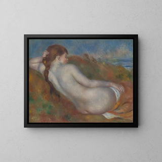 Nu liggande - Pierre-Auguste Renoir — inramlat konstverk på väggen