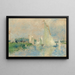 Regatta i Argenteuil - Pierre-Auguste Renoir — inramlat konstverk på väggen