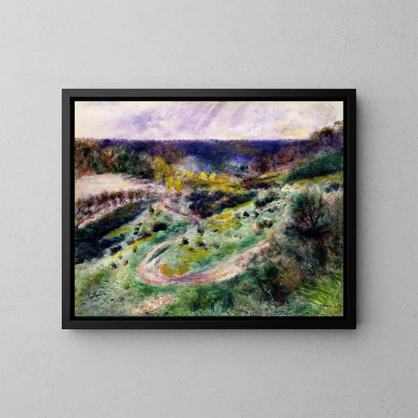 Route à Wargemont - Pierre-Auguste Renoir — inramlat konstverk på väggen