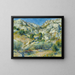 Rochers à l'Estaque - Pierre-Auguste Renoir — inramlat konstverk på väggen