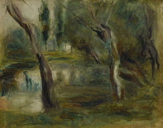 Säl vid kanten av en damm - Pierre-Auguste Renoir — vy av konstverket