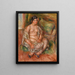Seated Odalisque Odalisque assise - Pierre-Auguste Renoir — inramlat konstverk på väggen