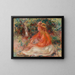 en sittande kvinna - Pierre-Auguste Renoir — inramlat konstverk på väggen