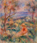 Sittande kvinna med havet i fjärran Femme assise au bord de la mer - Pierre-Auguste Renoir — vy av konstverket