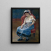 Fille endormie - Pierre-Auguste Renoir — inramlat konstverk på väggen