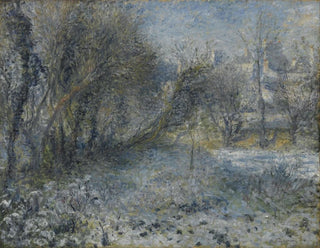 landskapslandskap snöig - Pierre-Auguste Renoir — vy av konstverket