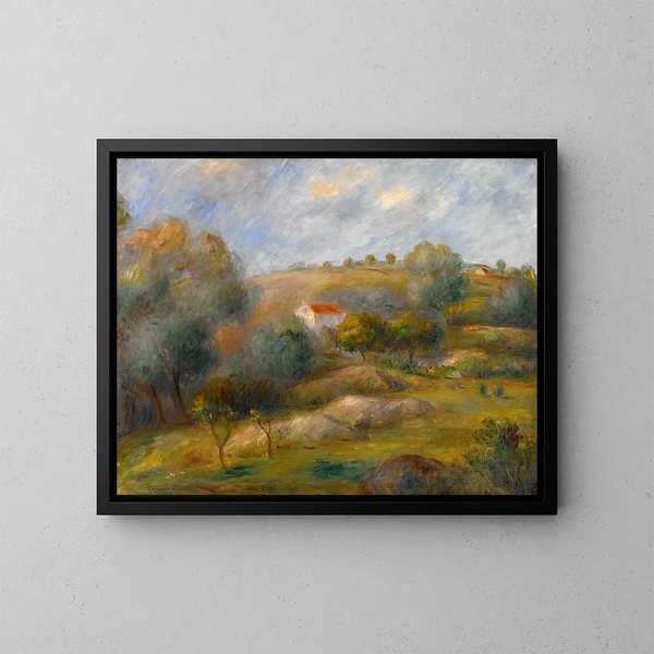 Vår i Essoyes - Pierre-Auguste Renoir — inramlat konstverk på väggen