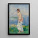 den stående badande - Pierre-Auguste Renoir — inramlat konstverk på väggen