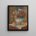 stilleben med blommor och fikon av Barbary - Pierre-Auguste Renoir — inramlat konstverk på väggen