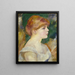 Suzanne Valadon - Pierre-Auguste Renoir — inramlat konstverk på väggen