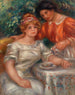 L'heure du thé - Pierre-Auguste Renoir — vy av konstverket