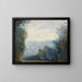 La vallée d'Auvers sur l'Oise - Pierre-Auguste Renoir — inramlat konstverk på väggen